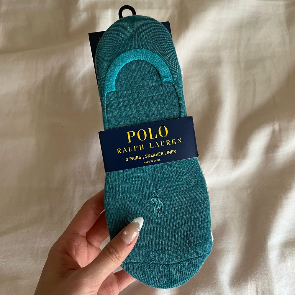 NWT 3 pack Polo non-slip socks women size 9-11 fits shoe size 4-10.5